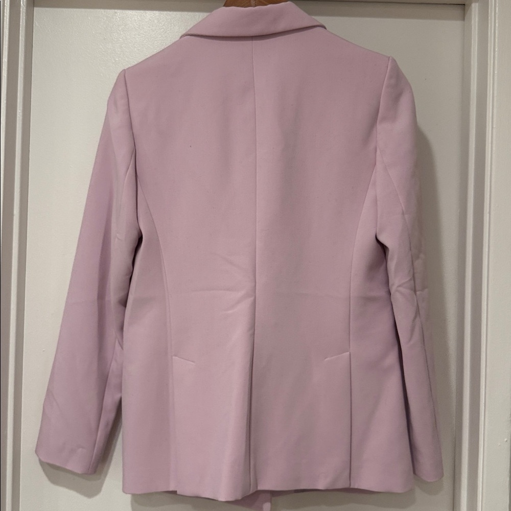 Banana Republic Light Pink Sculpted-Fit Washable Blazer Sz 4 - Picture 7 of 8